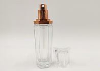 30ml 1oz Clear Glass Bottle Round / Square Multi Bentuk Dengan Lotion Pump